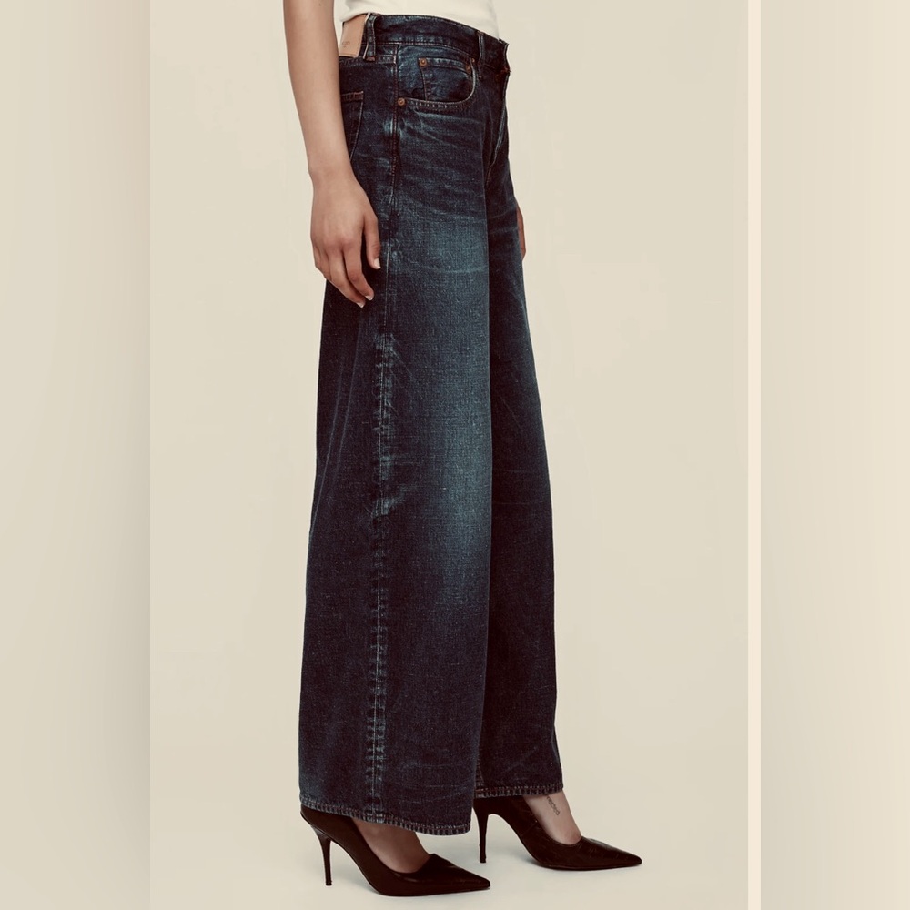 Moussy Jeans/ Dark Wash /Wide Leg / Size 26